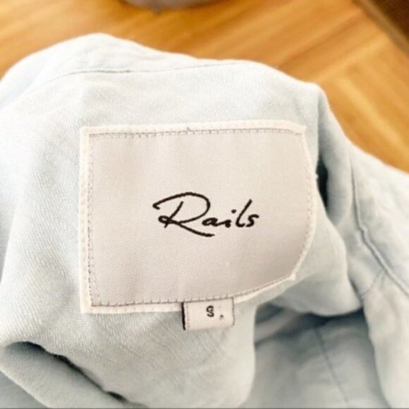 Rails “Rocky” Lace Up Chambray Shift sz S - Picture 4 of 5